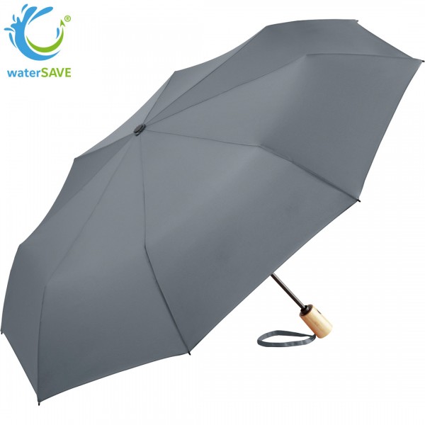 AOC-Mini-Taschenschirm Ökobrella Bambusgriff, Regenschirm