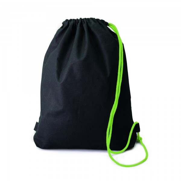 Whoopie OEKO-TEX Zuziehrucksack mit farbigen Kordeln