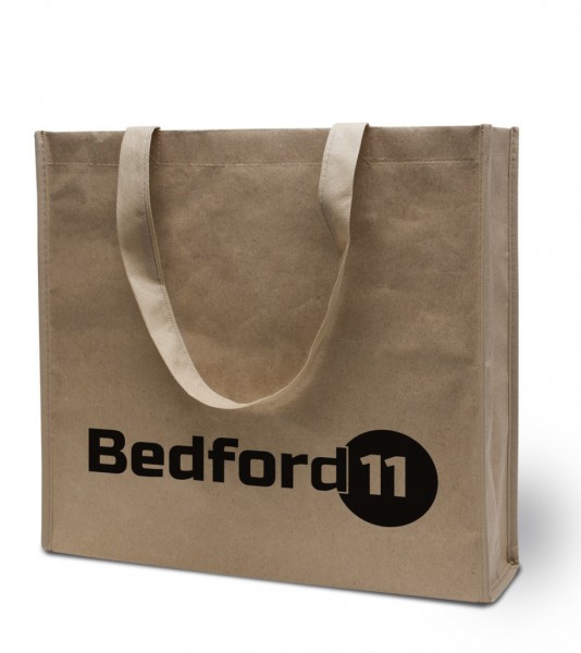 Tasche Bedford - aus recyceltem Kraftpapier und Premium-PP non-woven