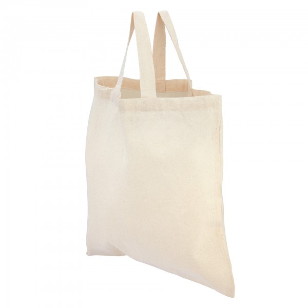 Portobello - Tasche aus ungebleichter Baumwolle mit kurzen Henkeln