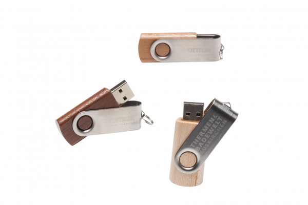 USB-Stick 2.0 C05 Aluminium-Holz