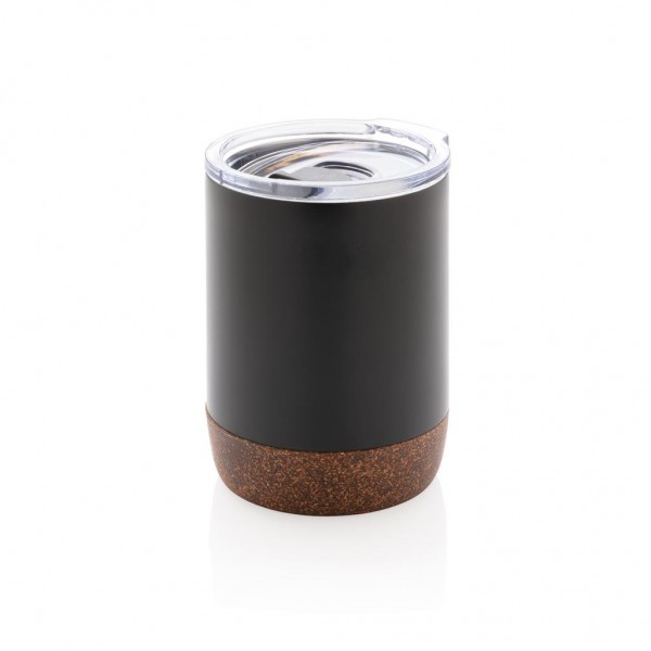 Kleine Vakuum-Kaffeetasse aus RCS rSteel & Kork, 180ml