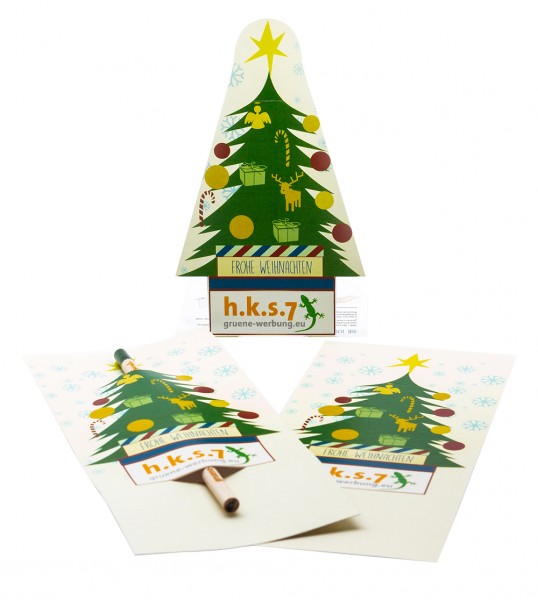 Aufsteller und Weihnachtskarte mit 5 verschiedenen Motiven mit einem Sprout Stift - 3in1 Funktion