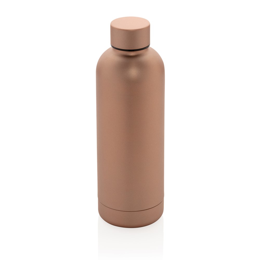 Impact Vakuumflasche aus RCS recyceltem Stainless-Steel - braun (± PMS 8022C)