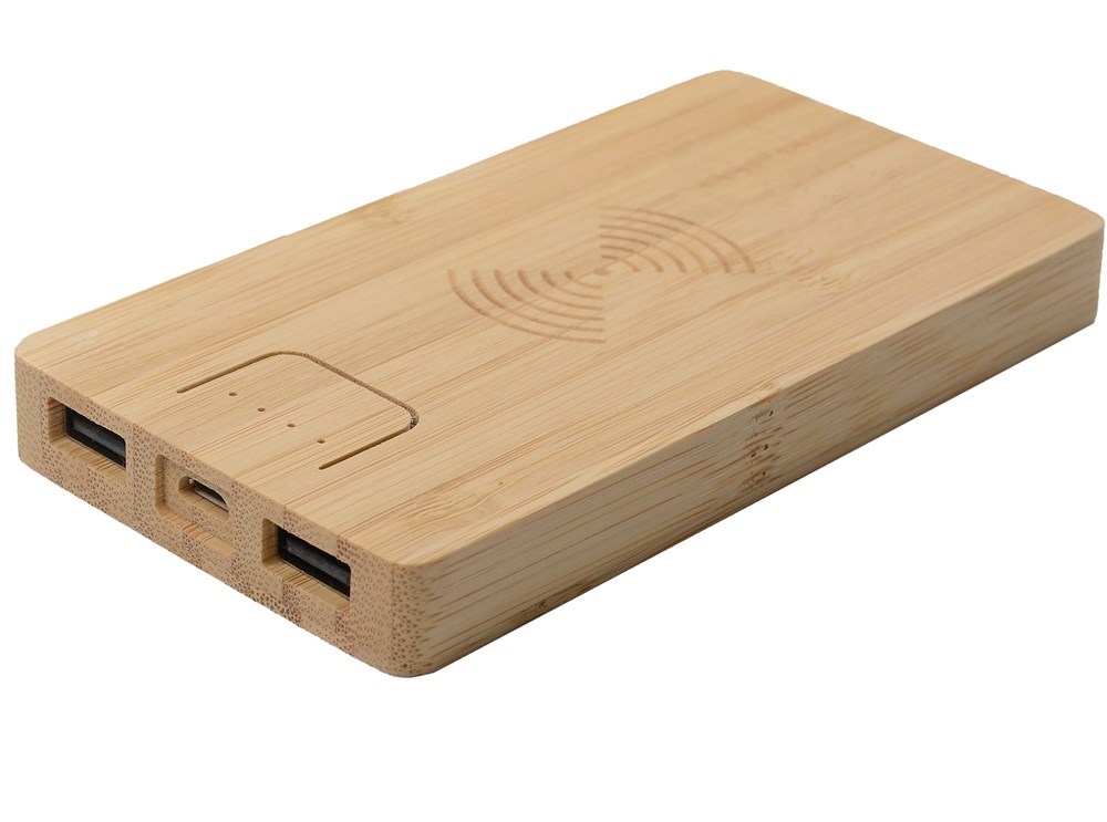 Holz Powerbank PB-65 QI Wireless Charging 6000 mAh BambusPB 6000 mAh